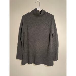 Theory Gray Turtleneck Oversized Soft Cashmere Sweater Size Small